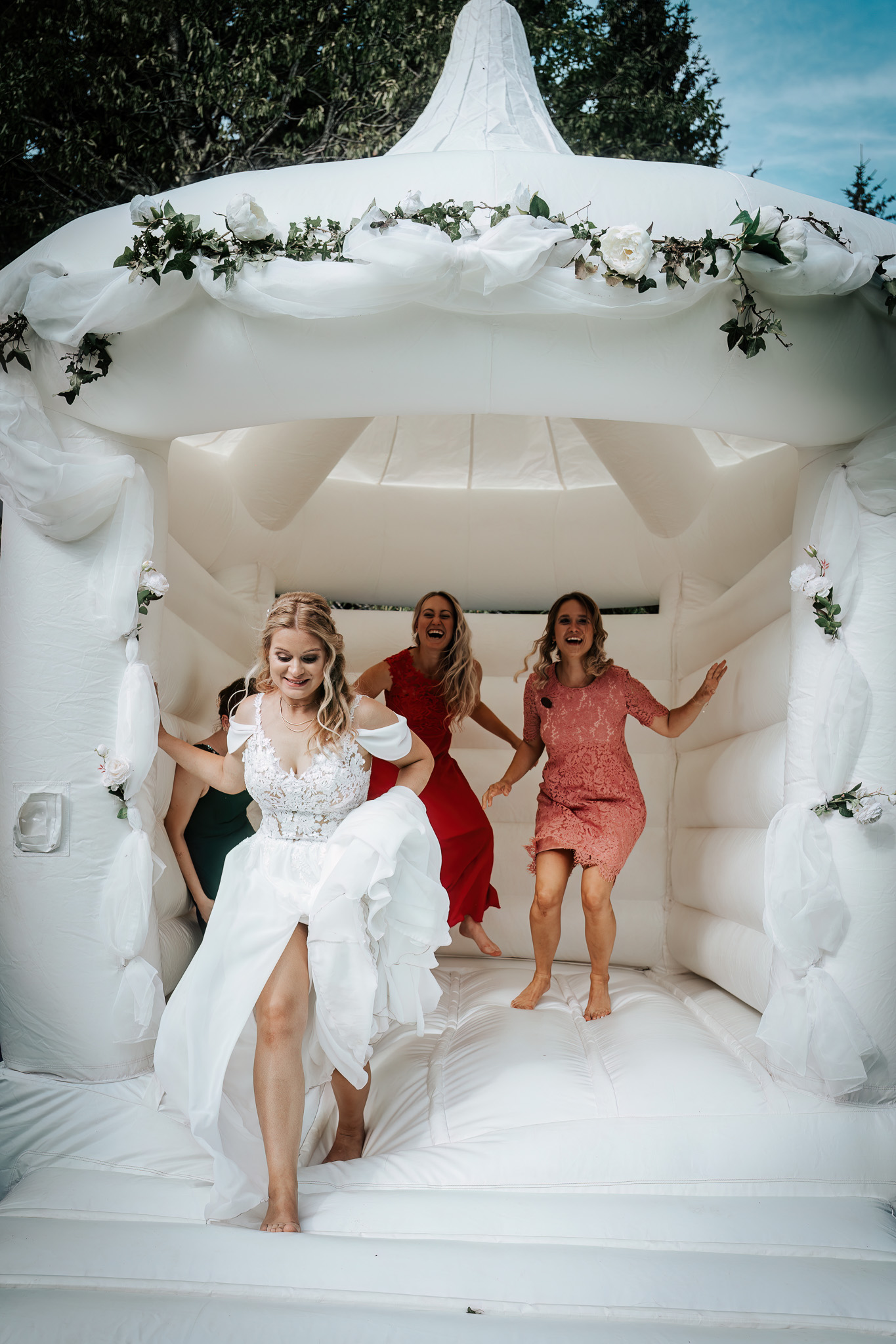 Kinderbereich bei einer Hochzeit auf der Fürmann Alm